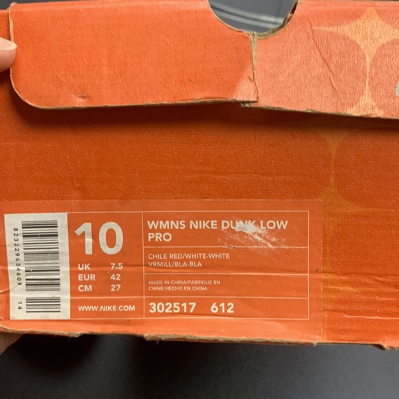 Dunk womens sz 10 mens sz 8 OG orange box dunks 🔥🤯🔥 - Picture 6 of 7